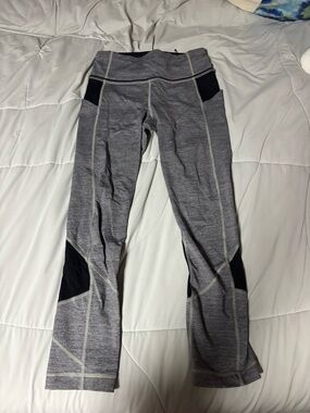 lululemon athletica Gray & Black Performance Leggings